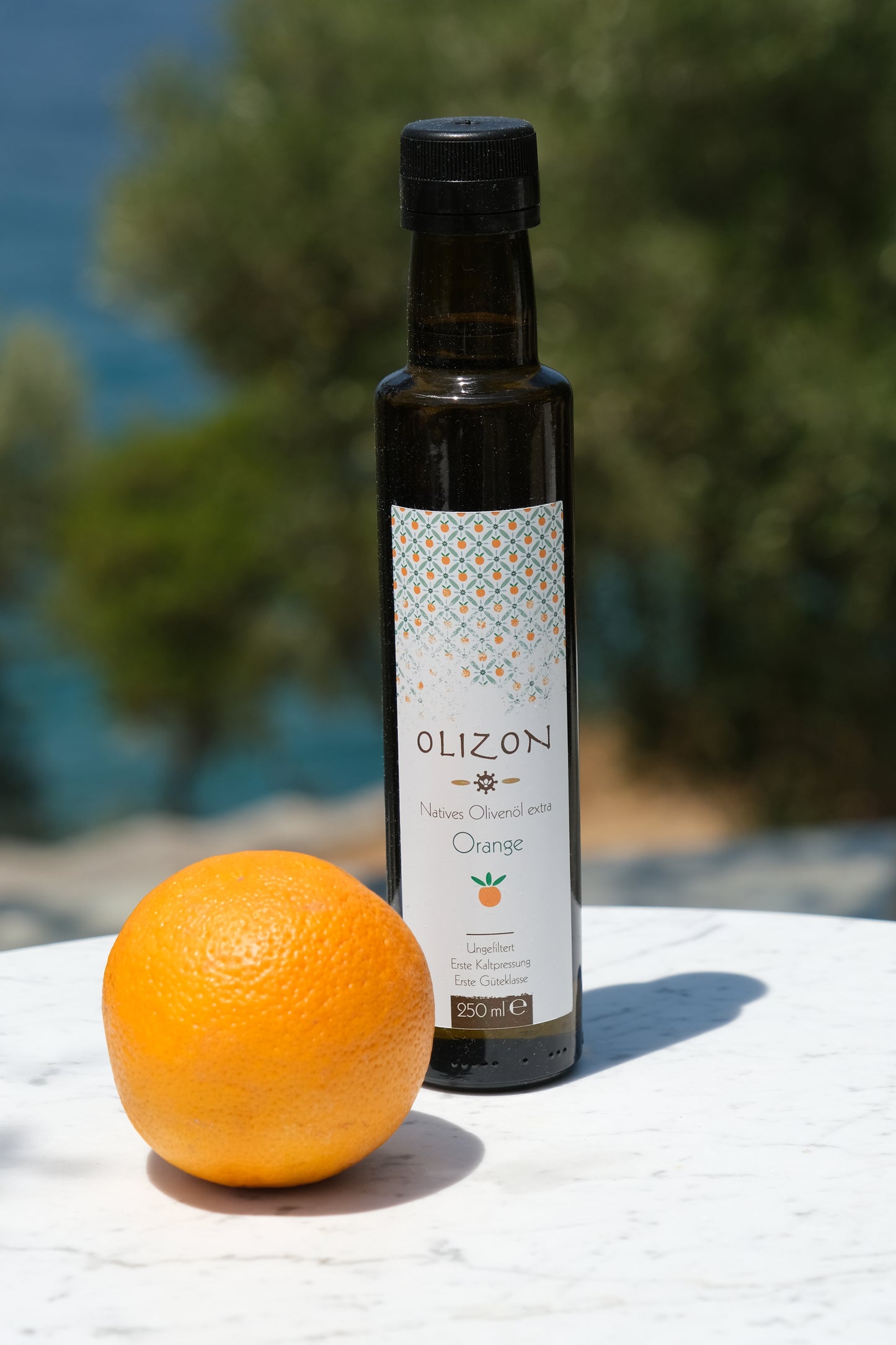 Olivenöl extra nativ mit Orange